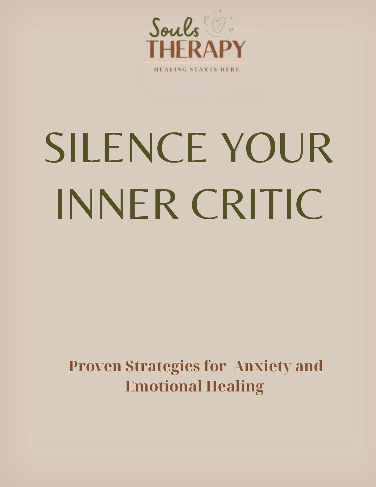 SILENCE YOUR INNER CRITIC WORKBOOK