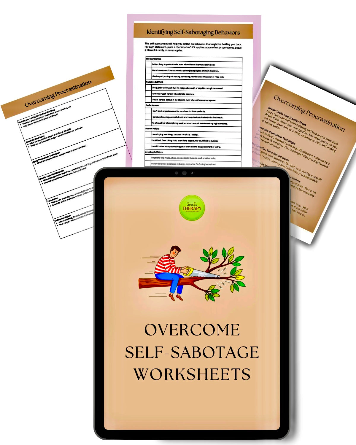 OVERCOME SELF SABOTAGE WORKSHEETS™