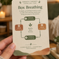 Single card in hand – Box Breathing exercise