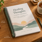 Size context – workbook on desk with tea and pen